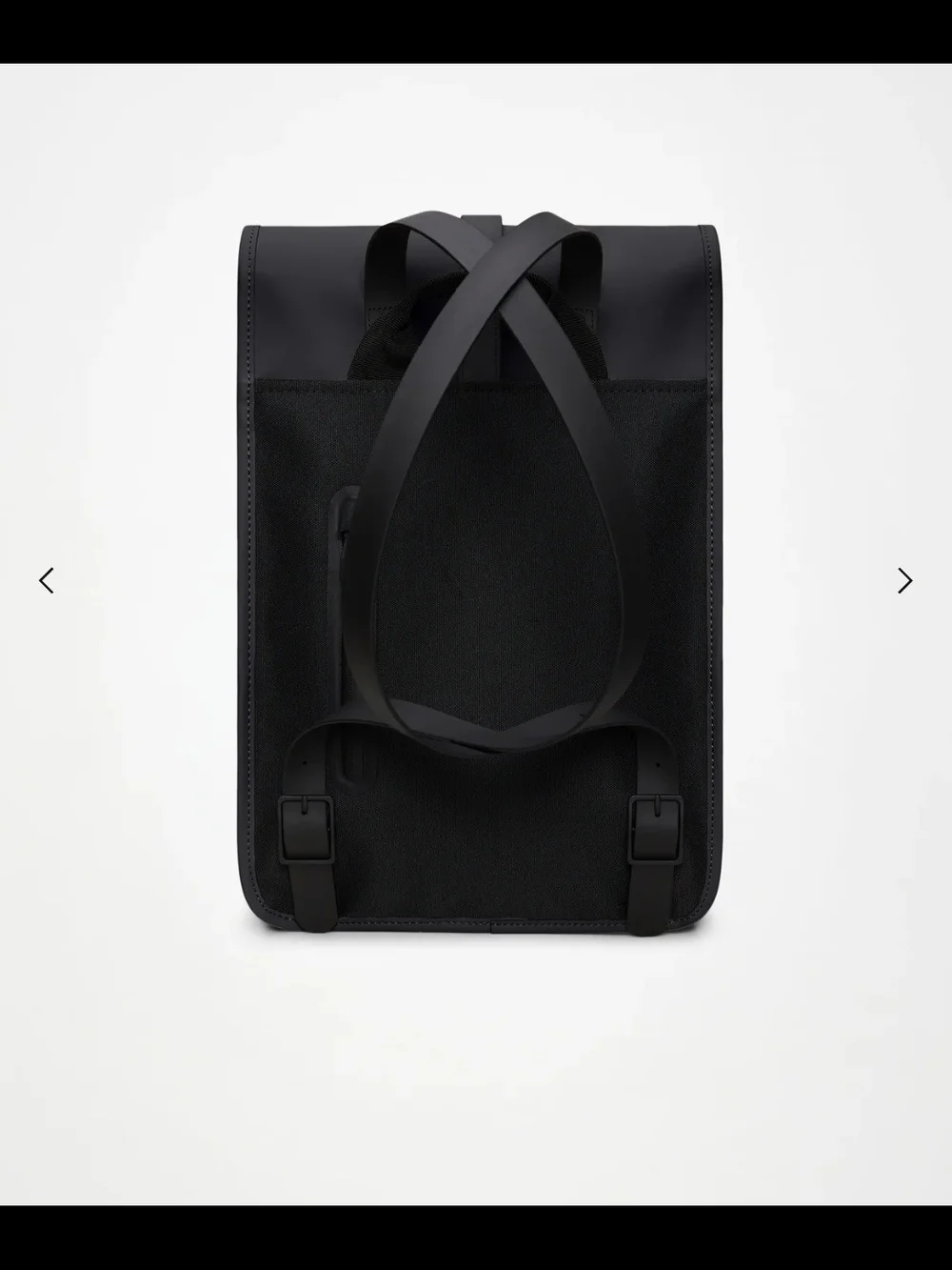 RAINS Black Backpack Mini - Sleek Waterproof Carry